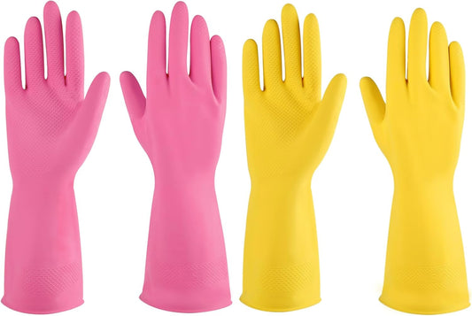 Rubber-gloves-dishwashing-2-or-4-Pairs-for-Kitchen,Cleaning-gloves-2502