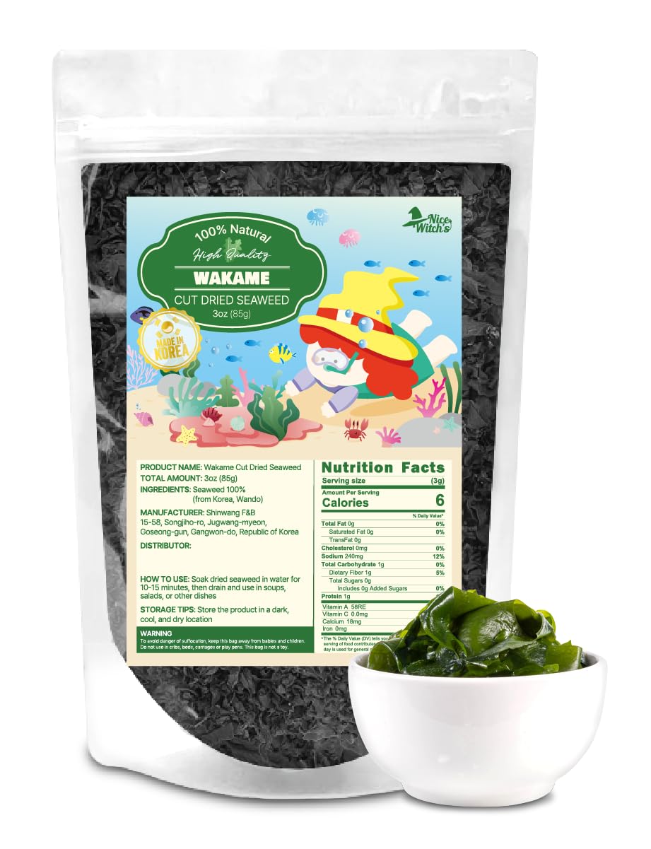 NICE-WITCH'S-Korean-1-Pure-Dried-Cut-Seaweed-85g-/-3oz---Seaweed-Wakame,-161