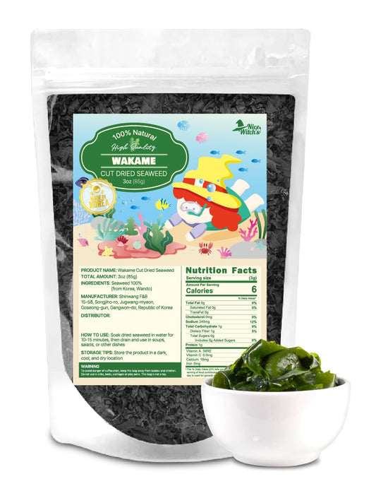 NICE-WITCH'S-Korean-1-Pure-Dried-Cut-Seaweed-85g-/-3oz---Seaweed-Wakame,-161