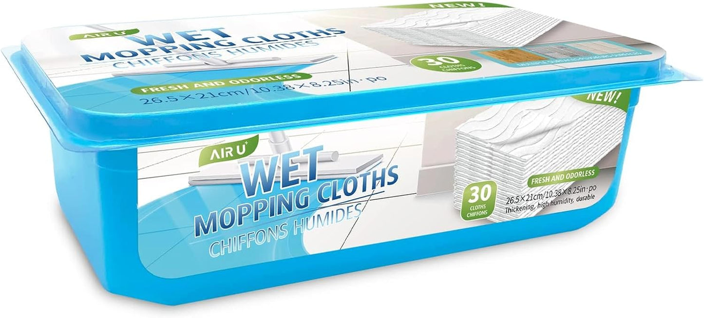 AIR-U+-Wet-Pads-Refill-for-Swiffer-Sweeper-Wet-Mopping-Cloth,-Unscented-Disposable-Floor-Cleaning-1088