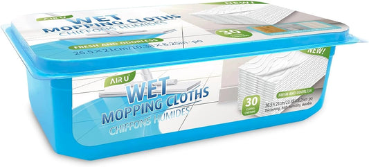 AIR-U+-Wet-Pads-Refill-for-Swiffer-Sweeper-Wet-Mopping-Cloth,-Unscented-Disposable-Floor-Cleaning-1088