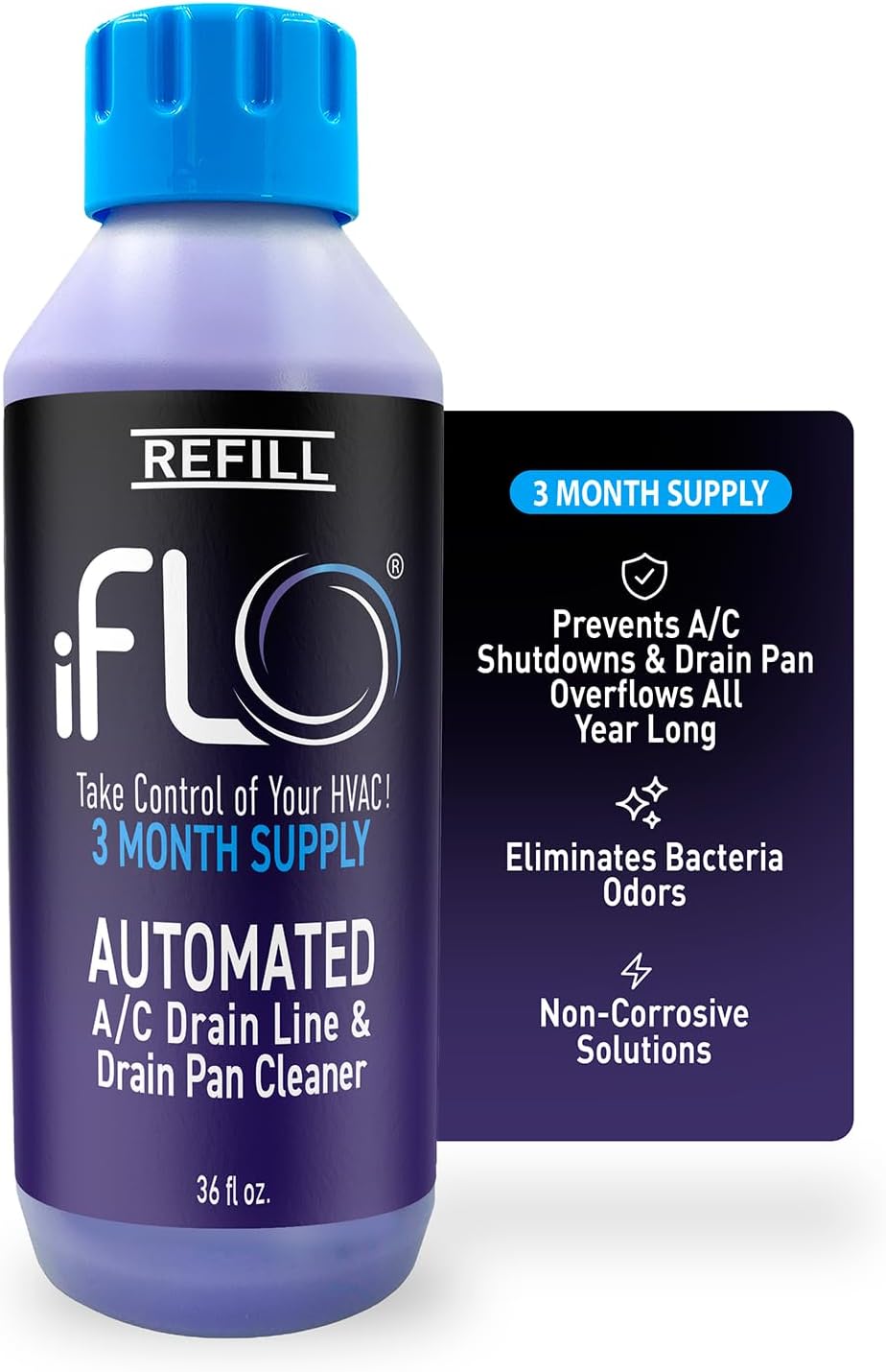 iFLO®-Smart-A/C-Drain-Line-Cleaner-and-Drain-Pan-Cleaner-Cartridge,-Fast-Acting,-Long-Lasting-HVAC-System-458
