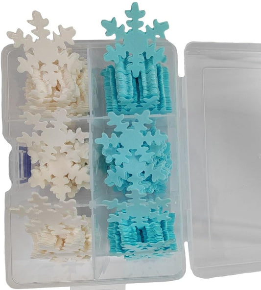 Homankit-50Pcs-Edible-Cupcake-Toppers-Snowflakes-for-Cake-Decorating-Christmas-Winter-Frozen-Party-B-60