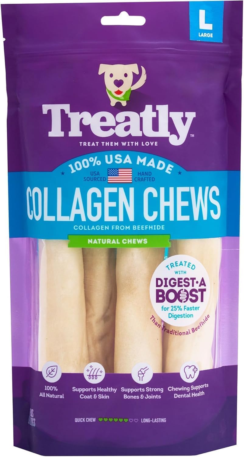 USA-Collagen-Rolls-9-10"-Dog-Chew-Treats---Natural-Flavor,-4-Pack-2326