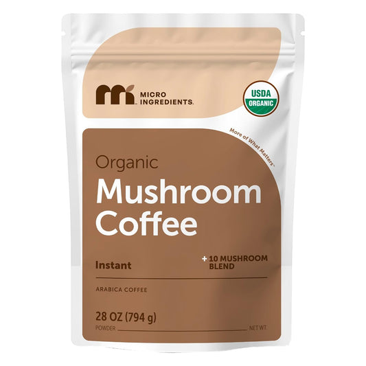 Micro-Ingredients-Organic-Instant-10-in-1-Mushroom-Coffee-Powder,-28-Ounce-(317-3061