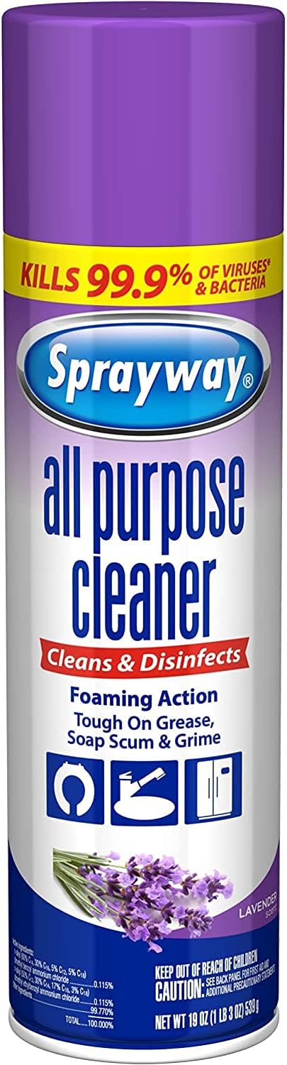 Sprayway-Foaming-Action-All-Purpose-Cleaner-and-Disinfectant,-Lavender-Scent,-700