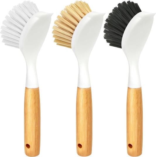 Holikme-3-Pack-Dish-Brush-Set-with-Bamboo-Handle,-Kitchen-Brushes-for-Cleaning-Pot,-Sink-1635