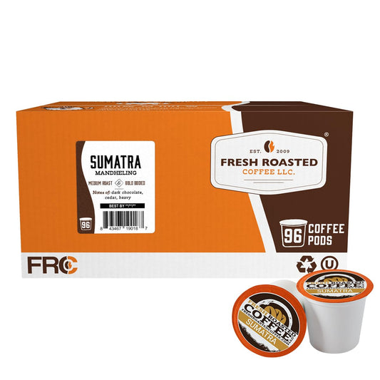 Fresh-Roasted-Coffee,-Sumatra-Mandheling,-tostado-medio,-compatible-con-kosher,-K-Cup-cápsulas346
