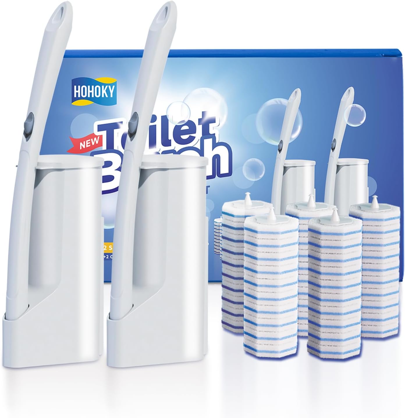 Disposable-Toilet-Brush-Cleaning-System,-Two-Sets-of-Wands-and-2317