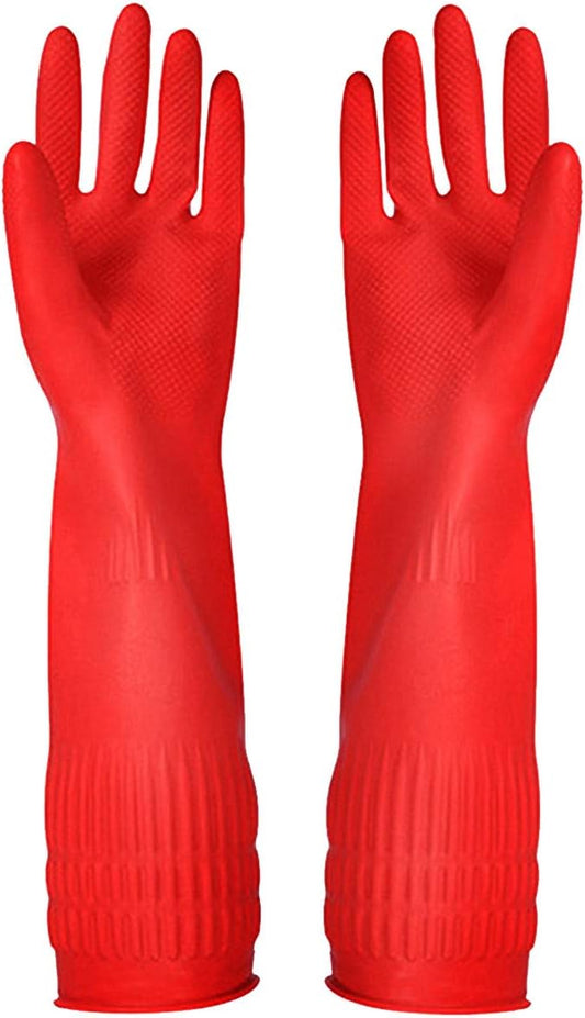 Rubber-Cleaning-Gloves-Kitchen-Dishwashing-Glove-3-Pairs,Waterproof-Reuseable.(Large)-----3153