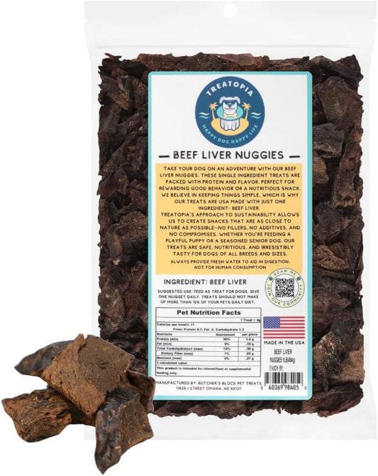 TREATOPIA-Beef-Liver-Nuggies-Dog-Treats,-16-Ounce-Bag---All-Natural,-Healthy,-461