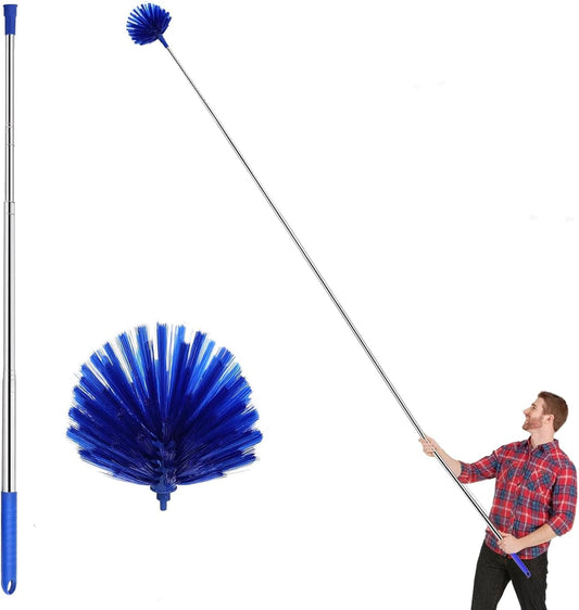 Cobweb-Duster-with-Extension-Pole,-30-100-Inch-Long-Handle-Stainless-517