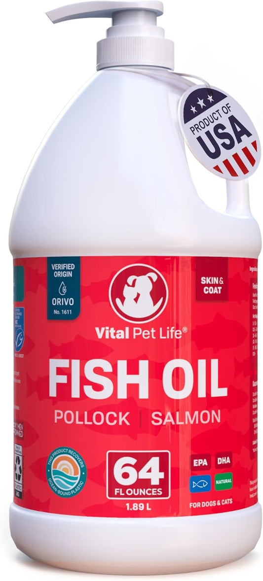 Fish-Oil-for-Dogs---Healthy-Skin-&-Coat,-Salmon,-Pollock,-Natural-679