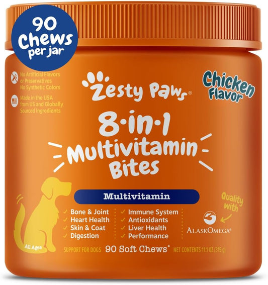 Zesty-Paws-Dog-Multivitamin,-Chewable-Dog-Vitamins-and-Supplements-for-Hip-Joints,-700