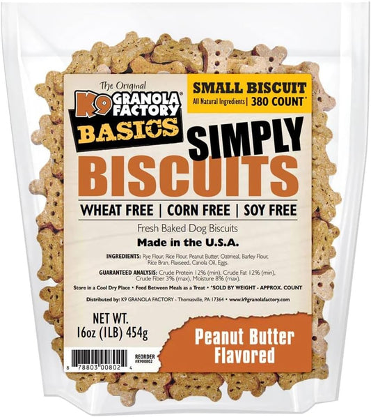 K9-Granola-Factory-Simply-Biscuits-With-Peanut-Butter,-Small-------345