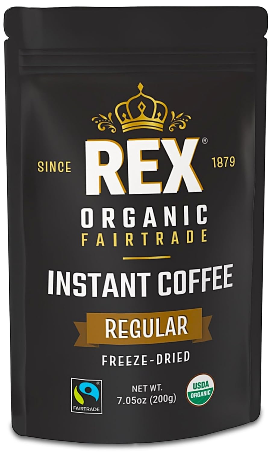 Rex-Coffee-Organic-Fairtrade-Freeze-Dried-Instant-Coffee-–-Medium-Roast-Arabica,-7.05-oz-425
