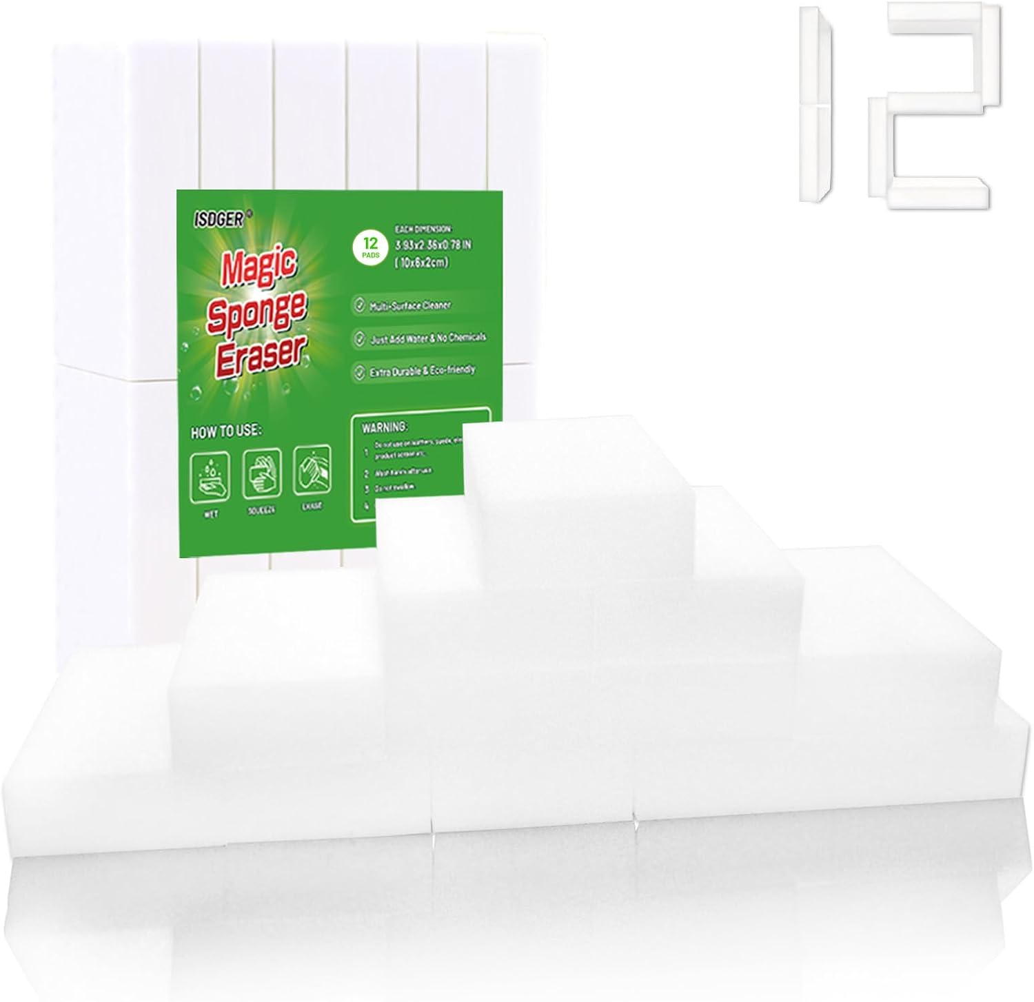 Magic-Melamine-Sponge-Eraser,-GRS-Certified-12-Pack-Disposable-Magic-Cleaning-Erasers-in-Bulk,-No-1759