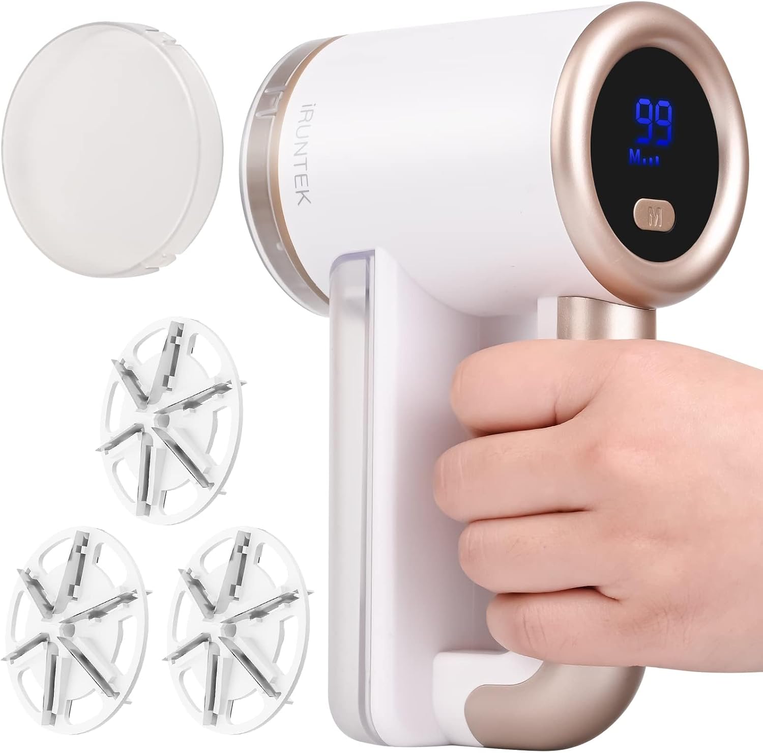 iRUNTEK-Rechargeable-Fabric-Shaver,-Electric-Commercial-Lint-Remover-with-LED-3189