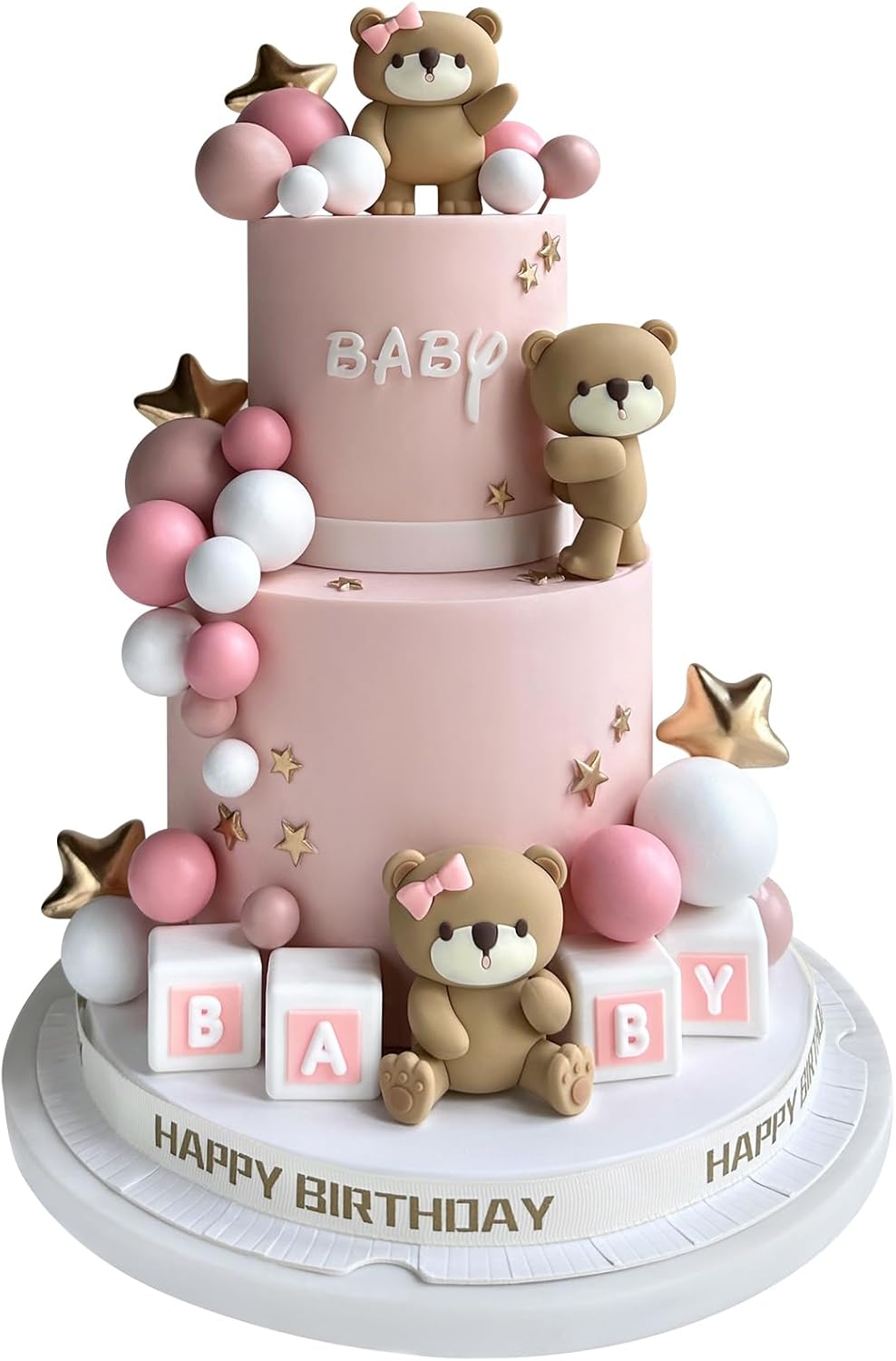 34-Pcs-Bear-Cake-Toppers-Pearl-Ball-2908