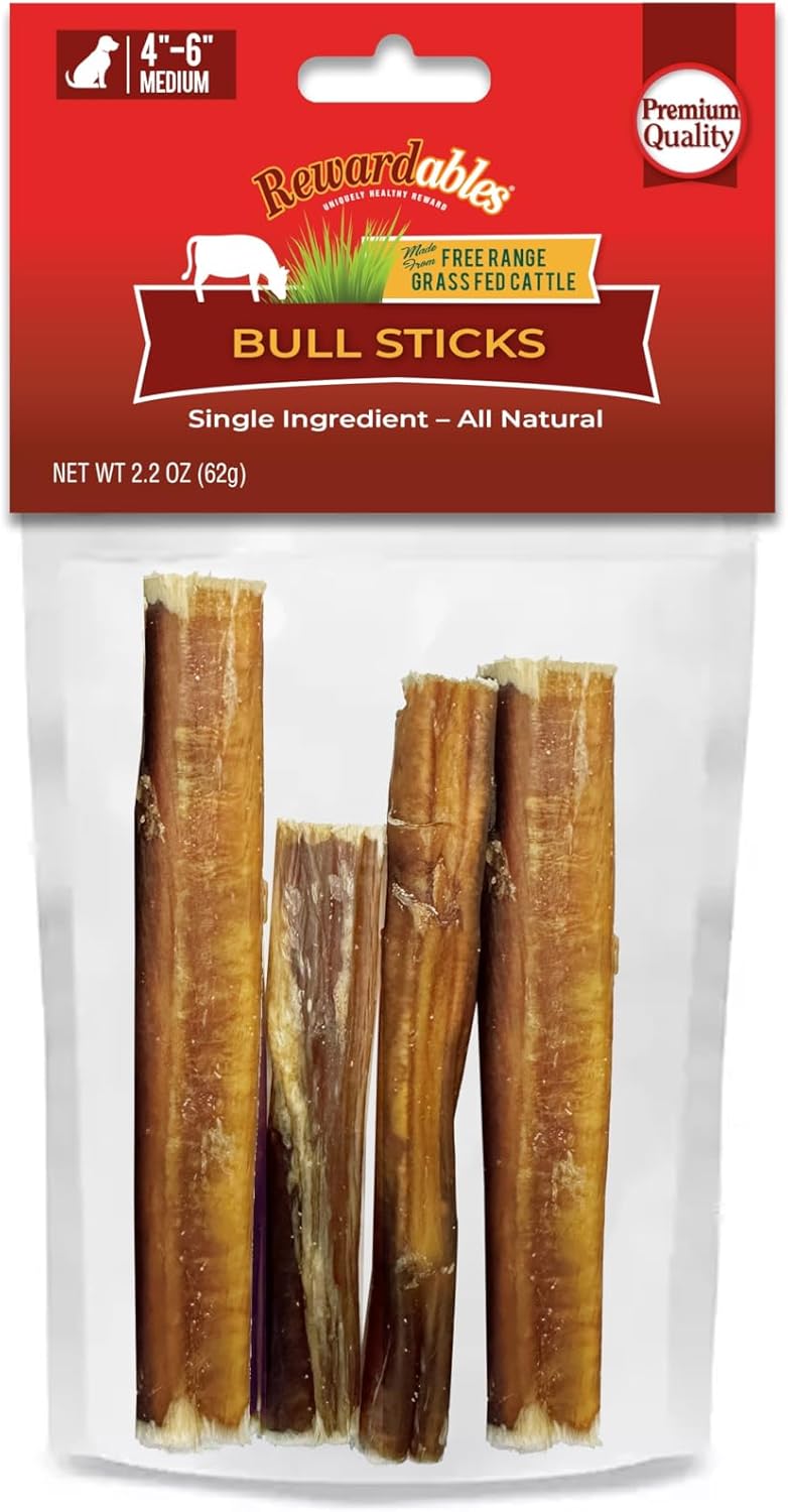 Bully-Stick,Small,-Single-Ingredient,-Premium,-All-Natural-Grass-Fed-Bull-Stick,-1324