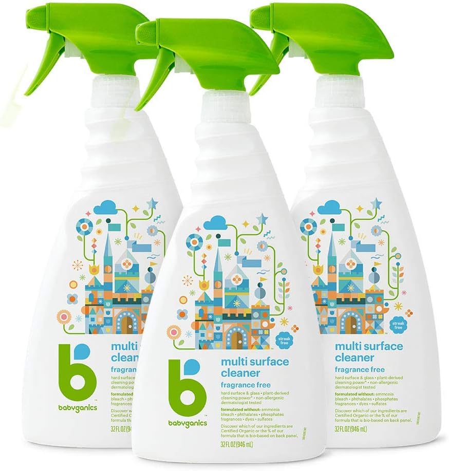 Babyganics-Multi-Surface-Cleaner,-Fragrance-Free,-For-Hard-Surfaces,-Glass,-4733