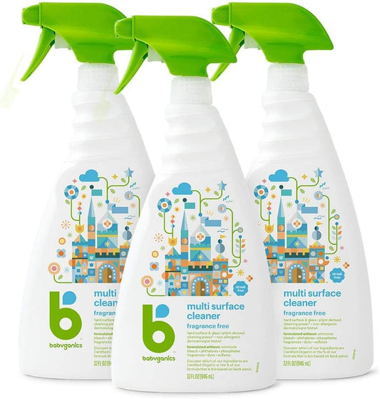 Babyganics-Multi-Surface-Cleaner,-Fragrance-Free,-For-Hard-Surfaces,-Glass,-4733