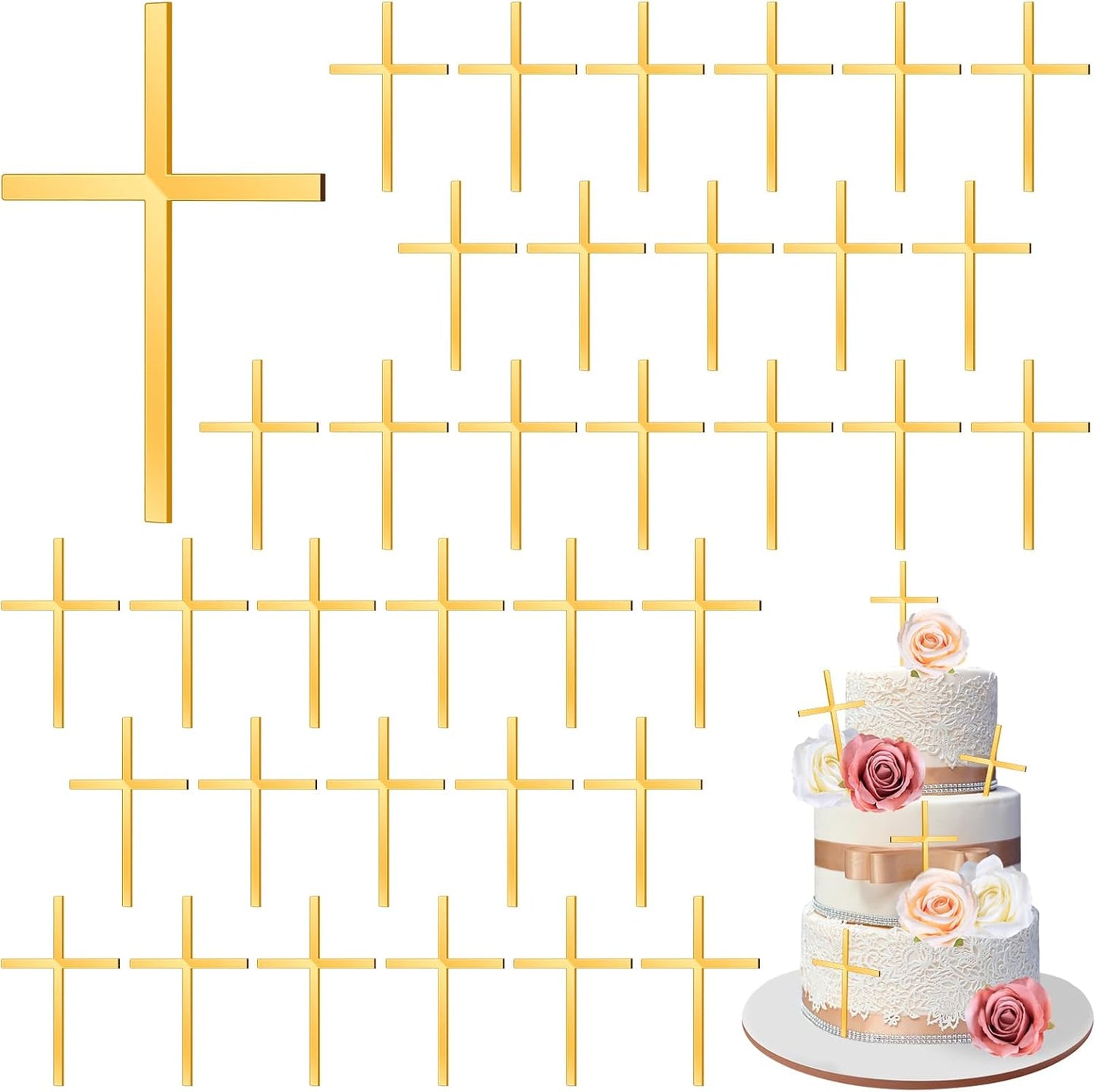 18pcs-Baptism-Cake-Toppers-Acrylic-Cross-Cupcake-46