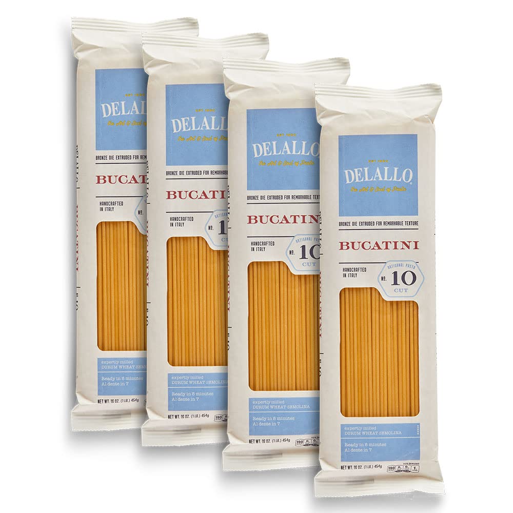 DeLallo-Bucatini-Pasta-Noodles,-1-Pound-Bag,-(4-1519