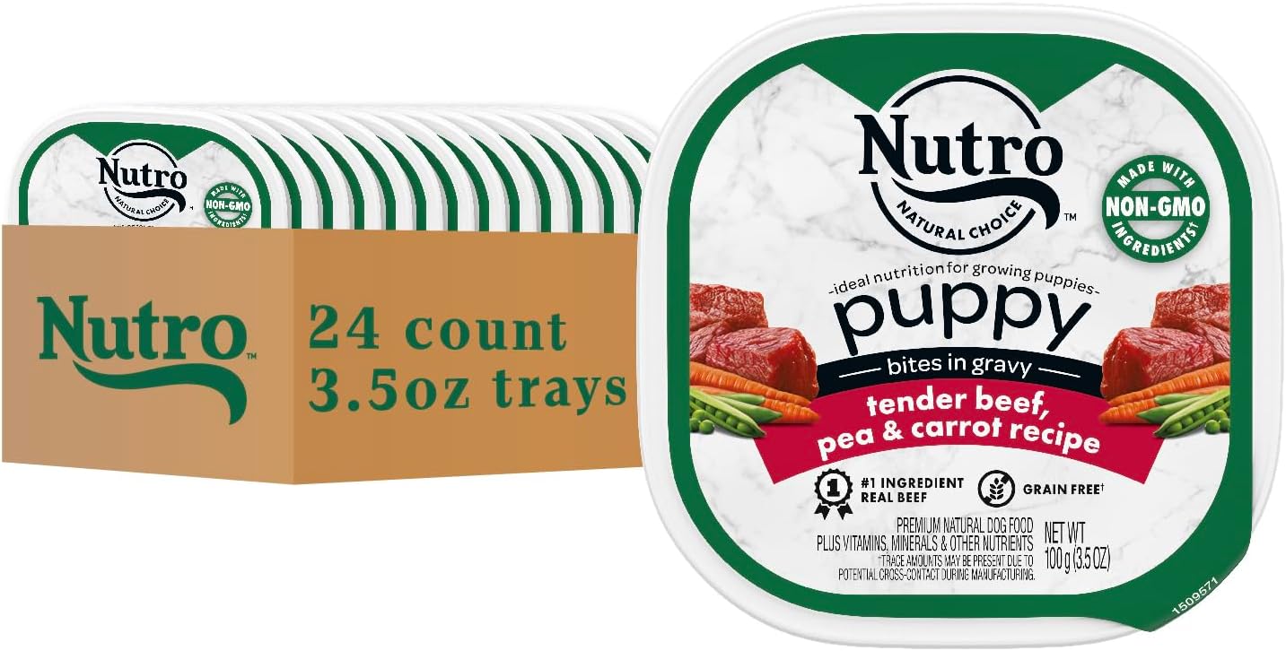 Nutro-Puppy-Grain-Free-Dog-Food,-Natural-Wet-Dog-Food-Bites-in-Gravy-1478