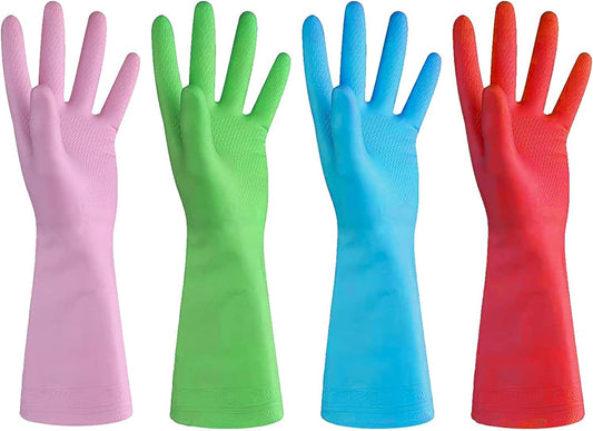 URBANSEASONS-Dishwashing-Rubber-Gloves-for-Cleaning-–-4-Pairs-Household-4991