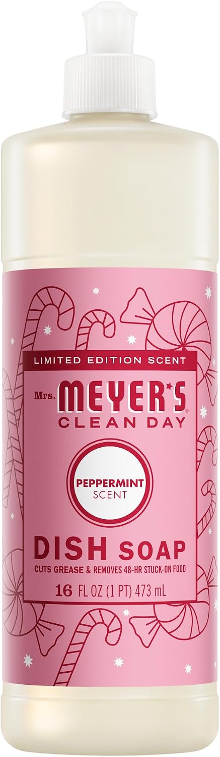 MRS.-MEYER'S-CLEAN-DAY-Liquid-Dish-Soap,-Peppermint,-16-fl-oz,-3-123