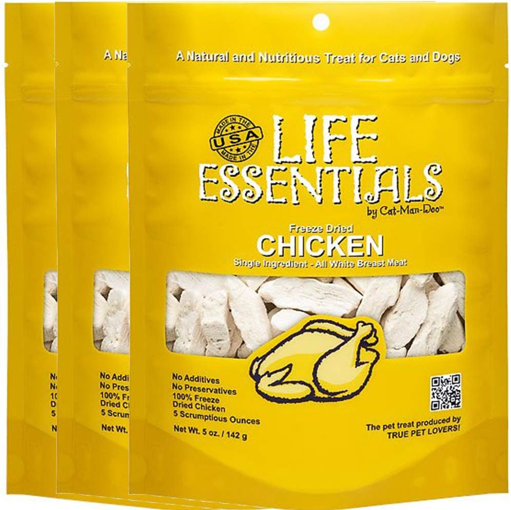 Life-Essentials-by-Cat-Man-Doo-Freeze-Dried-Chicken-Dog-&-Cat-Treats,-Single-651