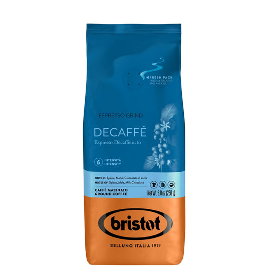 Bristot-Espresso-molido-descafeinado---Café-italiano-de-tostado-medio---suave2665