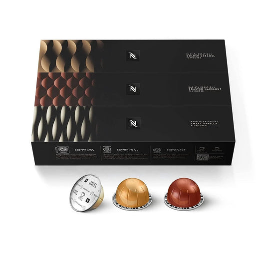 Nespresso-Capsules-Vertuo,-Barista-Flavored-Pack,-Medium-Roast-Coffee,-30-Count-Coffee-Pods,-3247