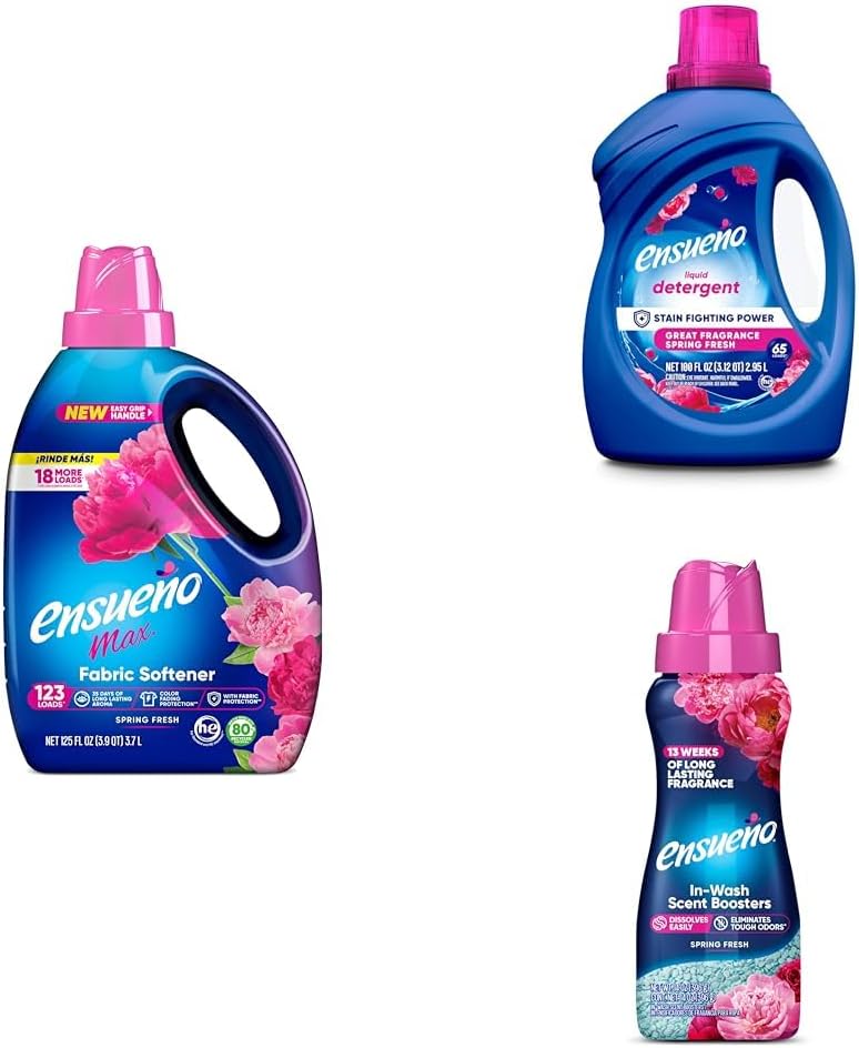 Ensueño-Spring-Fresh-Bundle---Laundry-Detergent,-Fabric-Softener-&-213
