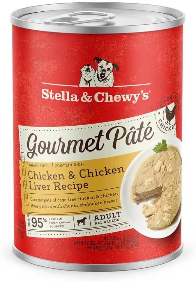 Stella-&-Chewy's-Gourmet-Pate-Cage-Free-Chicken-&-Chicken-Liver,-12.5-oz-(Pack-693
