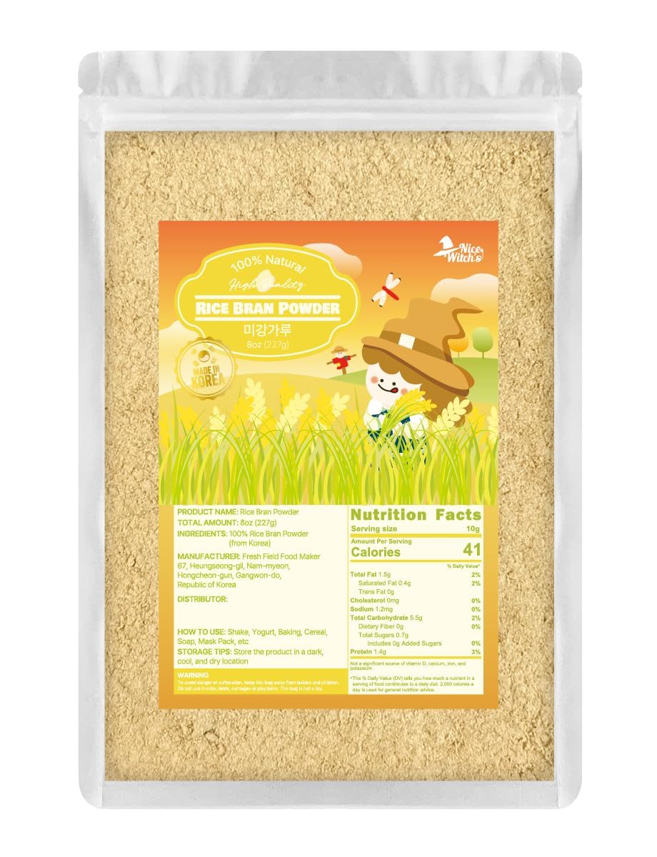 NICE-WITCH'S-Korean-1-Pure-Rice-Bran-Powder-227g-/-8oz---Rice---1226