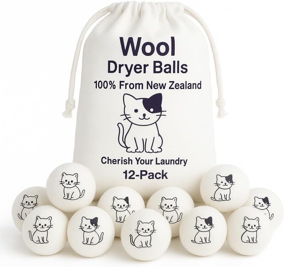 Pack-of-12-Cute-Cat-Wool-Dryer-Balls-Anti-Static-1-1327