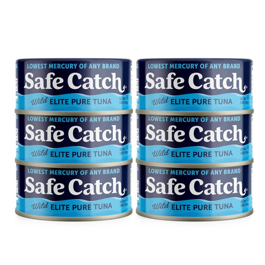 Safe-Catch-Canned-Tuna-Fish,-Wild-Caught,-5oz-Can,-6-Pack-|-Lowest-Mercury,-831