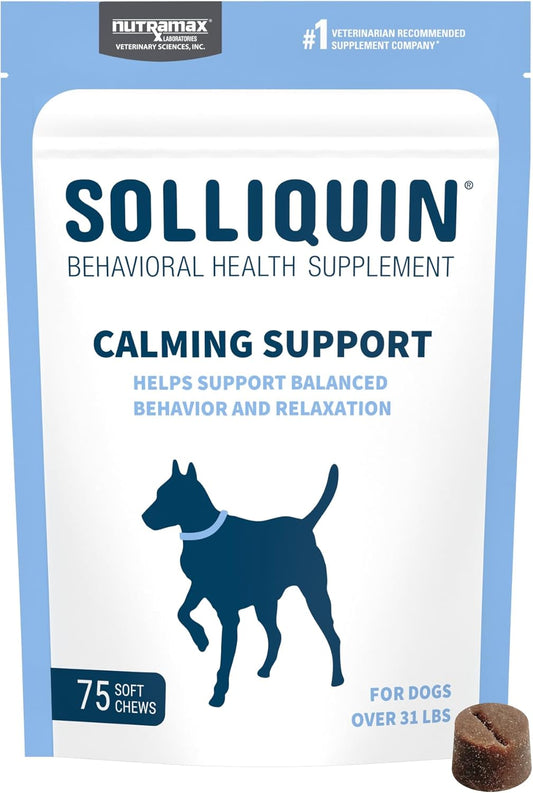 Nutramax-Solliquin-Calming-Support-for-Dogs,-Behavioral-Health-Supplement-with-L-Theanine,-and-521