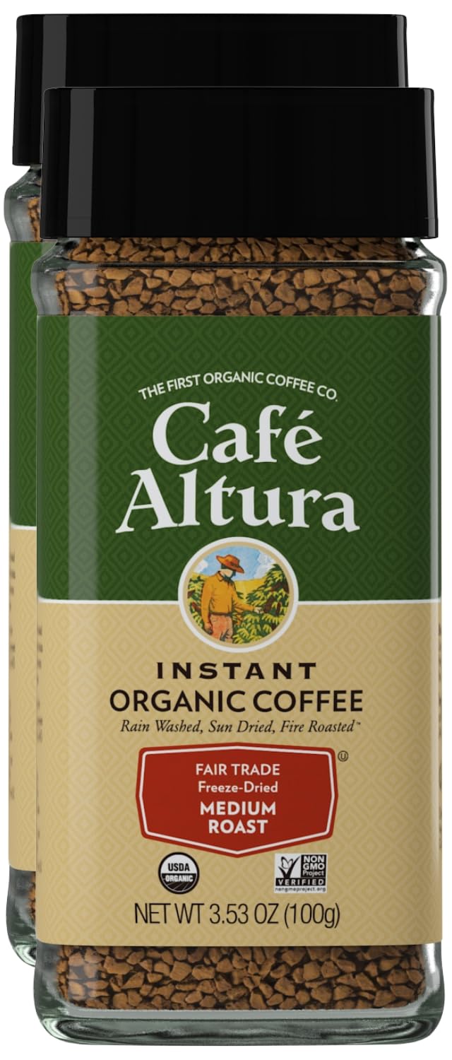 Cafe-Altura-Freeze-Dried-Instant-Organic-Coffee,-3.53-oz-Jar-(Pack-Of-2)-2426