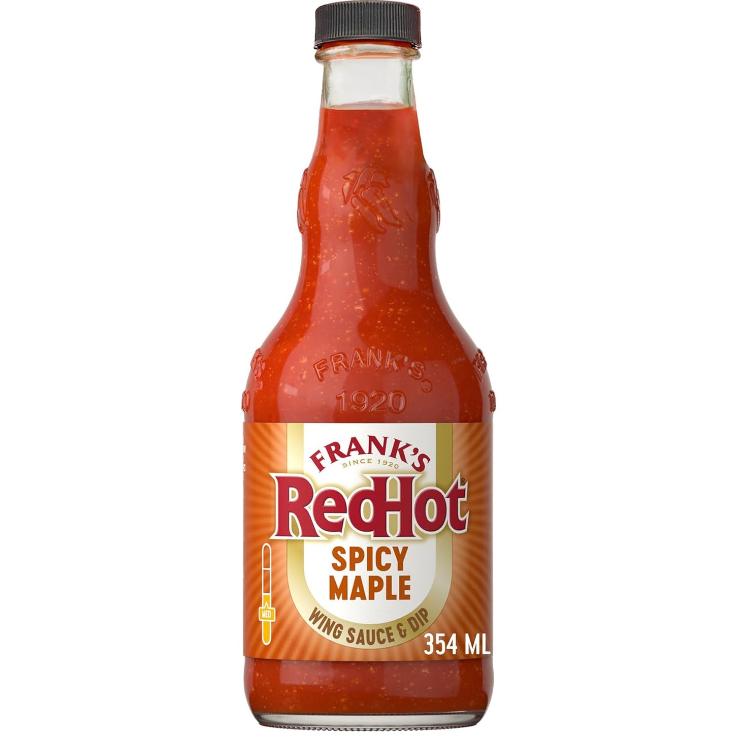 Frank’s-RedHot-Wing-Sauce-&-Dip,-Spicy-Maple,-Moderate-Heat,-Toss,-Top-1443