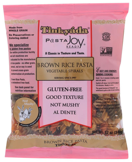 Tinkyada-Spiral-Vegetable-Brown-Rice-Pasta,-12-ounce-Packages-134