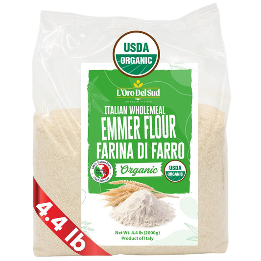 L'Oro-Del-Sud,-Emmer-orgánico-(Farro),-4.4-lb-(2-All-391