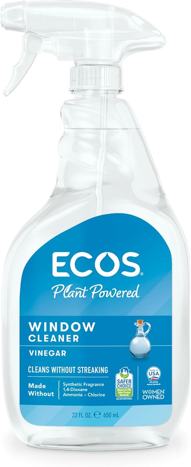 Earth-Friendly-Products-ECOS-Window-Cleaner-with-Vinegar,-22-Ounce,-(Pack-1071
