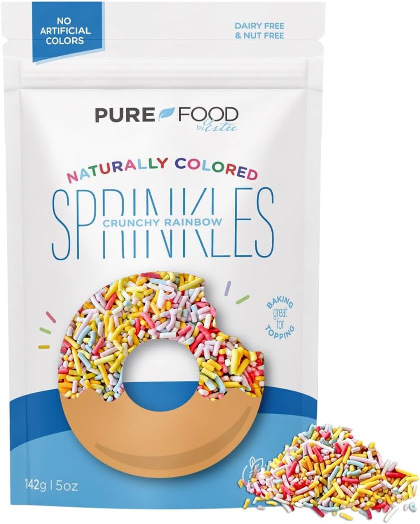 Pure-Food-By-Estee-Natural-Rainbow-Color-Sprinkles,-5oz-|-Vegan-Sprinkles-Ice-|-301