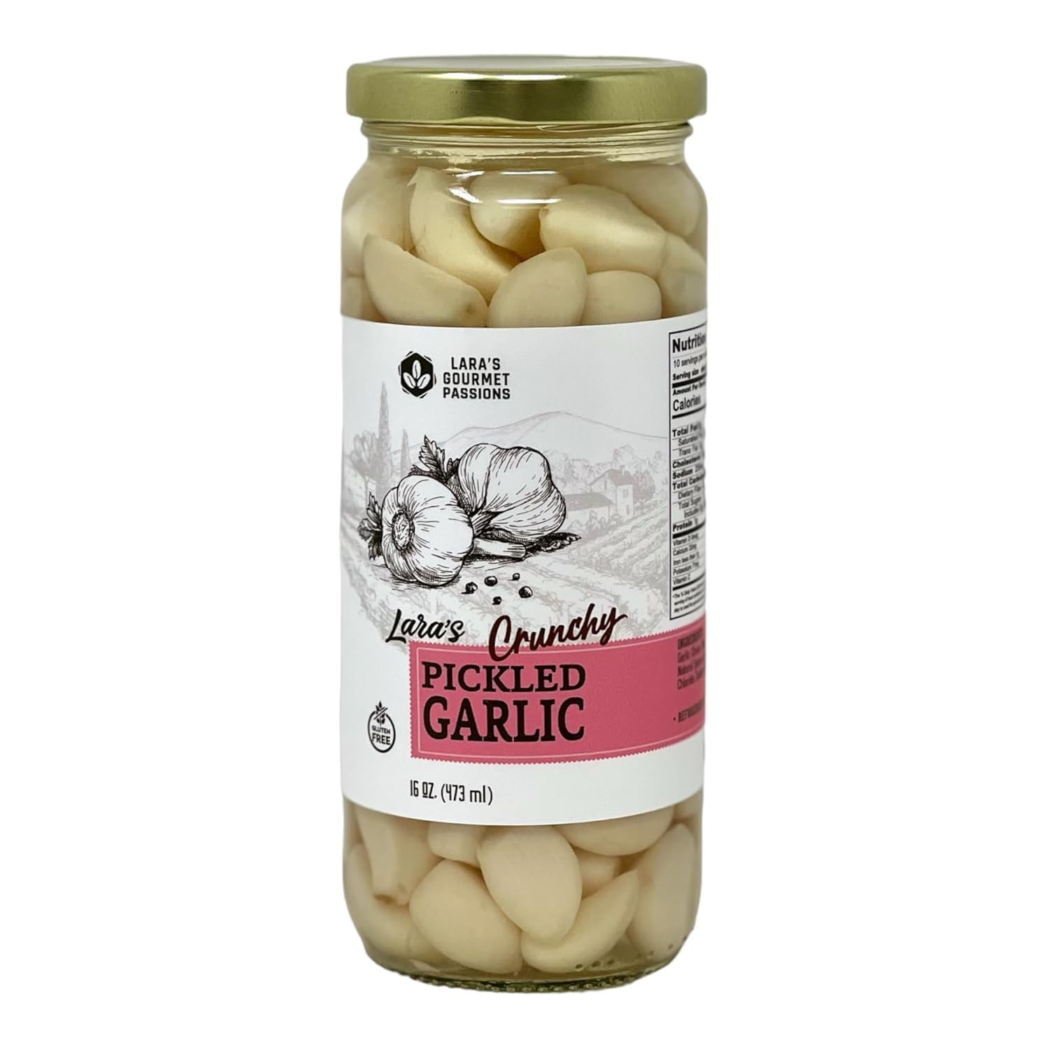 Lara's-Pickled-Garlic-Cloves-in-Jar-(16-fl-oz)---Crunchy-and-842
