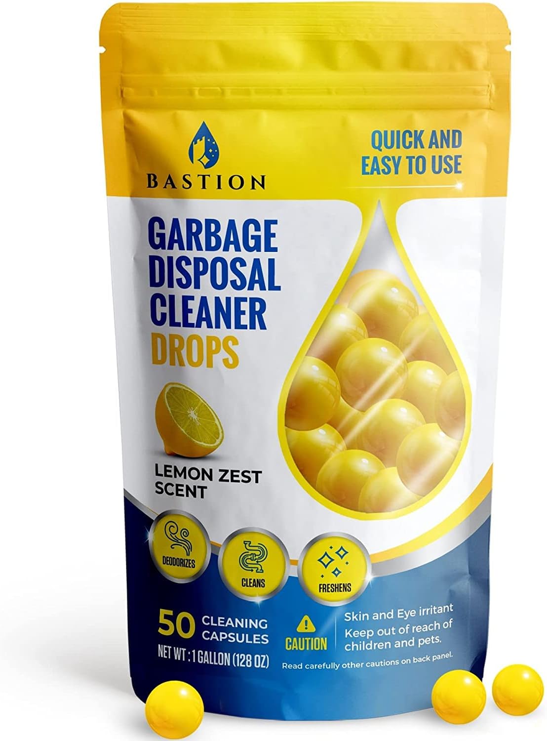 Bastion-Garbage-Disposal-Cleaner-and-Deodorizer-Drops--[[50-Count]]-Lemon-Zest-Scented-Kitchen-Sink-Freshener-Pods-1878