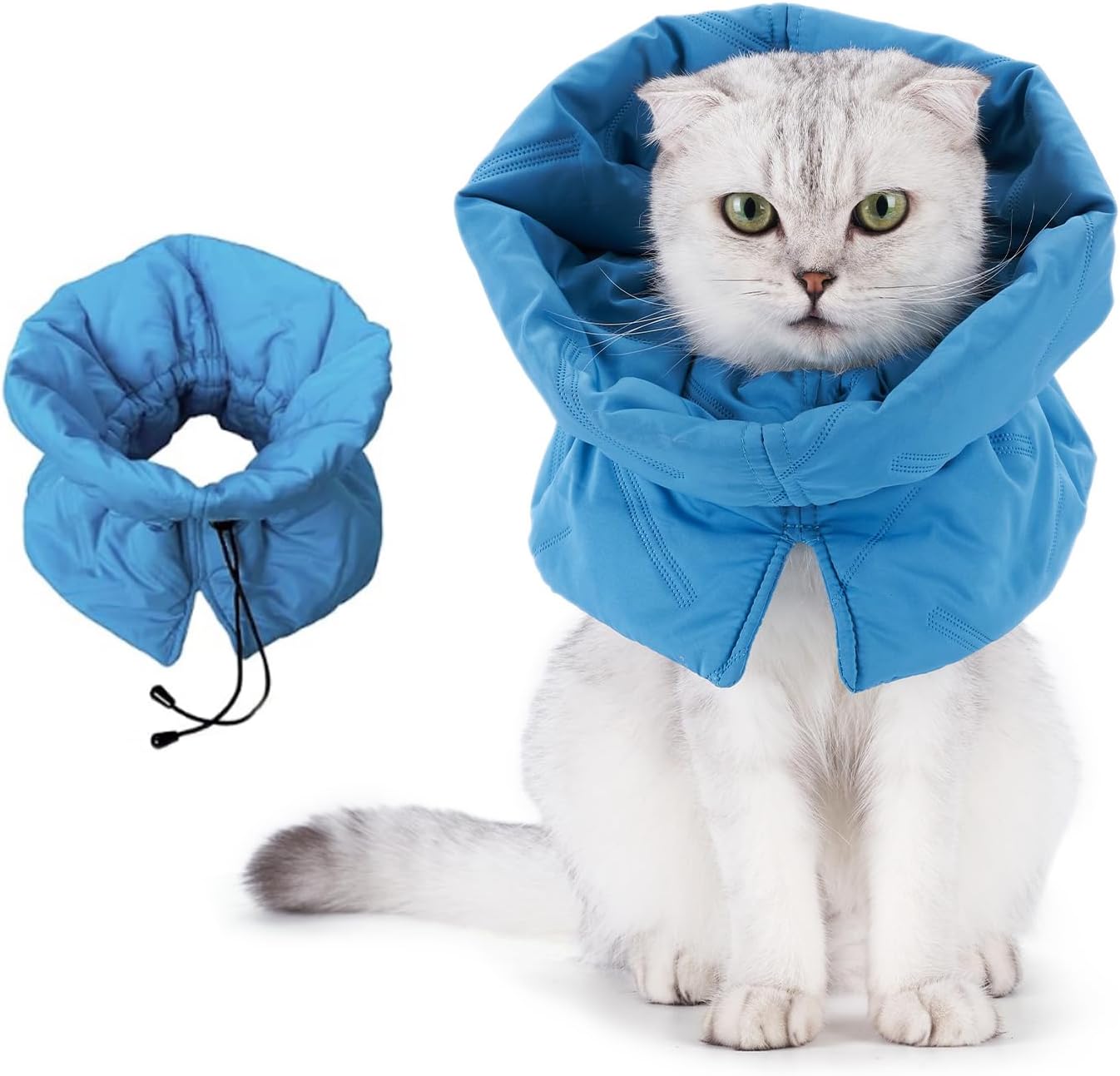 Cat-Recovery-Collar,-Soft-Adjustable-Cat-Cone-Alternative,-Lightweight-Waterproof-Fasteners-Collars-for-1058