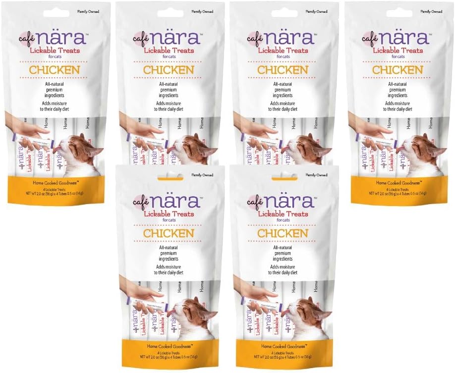 Café-Nara-Chicken-Flavored-Lickable-Treats-for-Cats---Pack-of-6---104